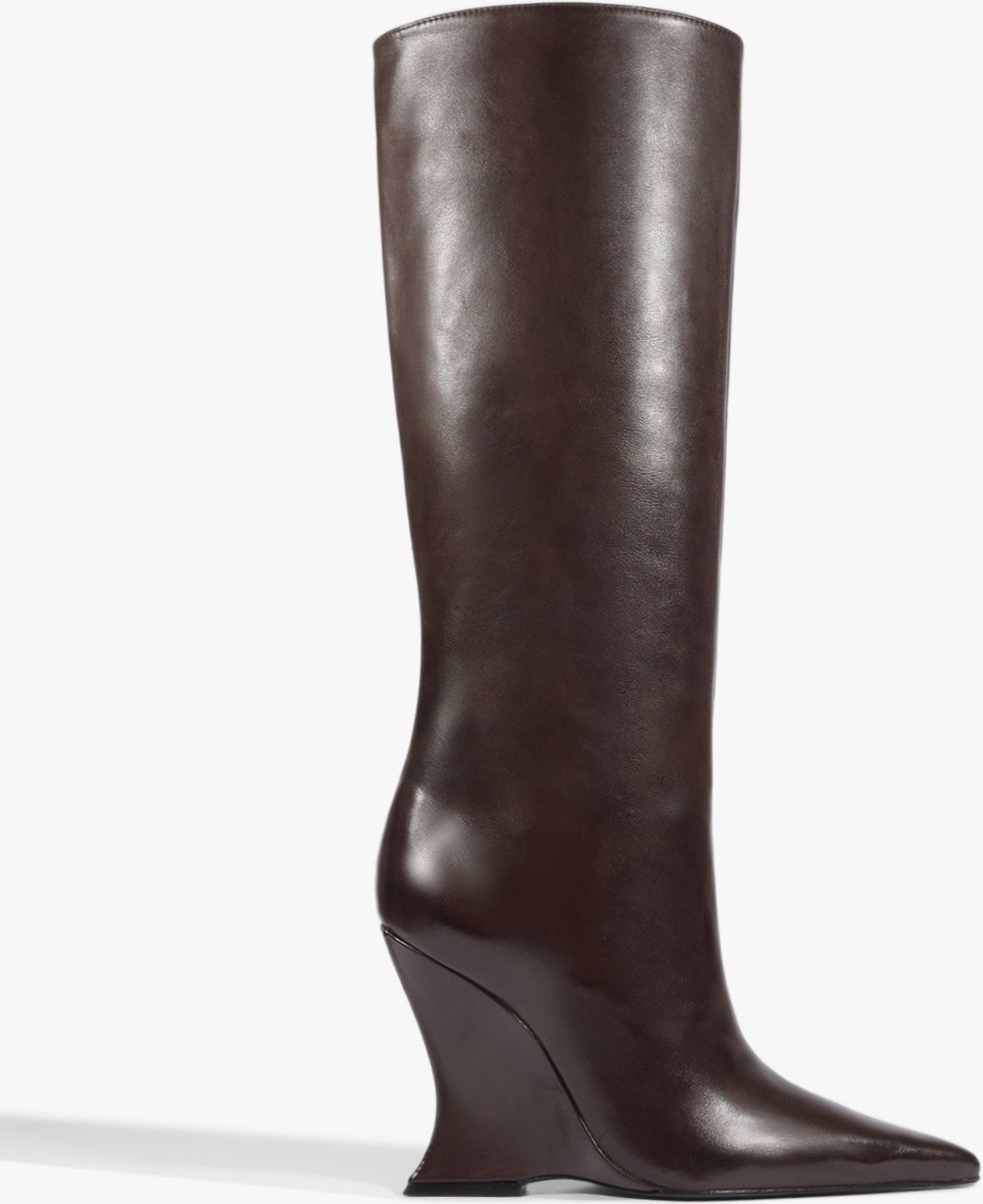 Imagem principal Bota Siena Over the Knee Couro Escuro | Schutz Schutz BR Marrom Schutz BR Marrom