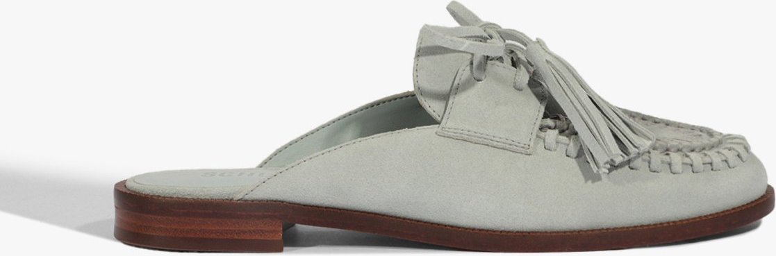 Imagem principal Mule Mocassim Kim Nobuck Claro | Schutz Schutz BR Azul Schutz BR Azul