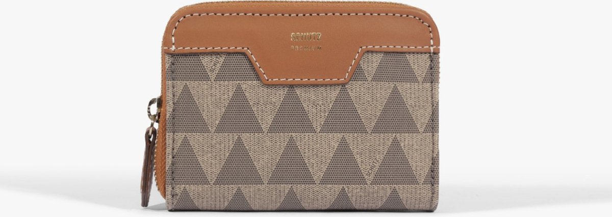 Imagem principal Carteira Pequena Couro Triangle Marrom | Schutz Schutz BR Schutz BR