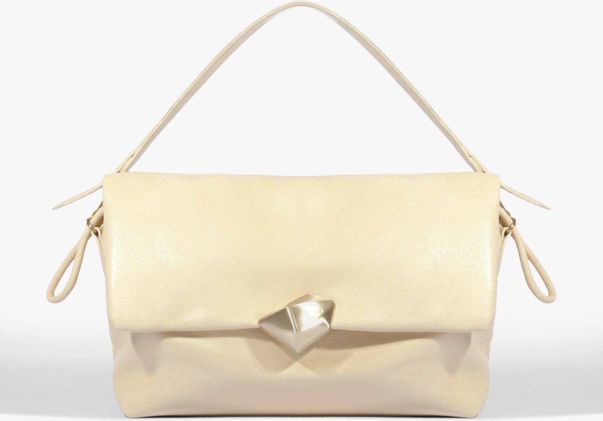 Imagem principal Bolsa Tiracolo Média Bubble Couro Branca | Schutz Branco Branco