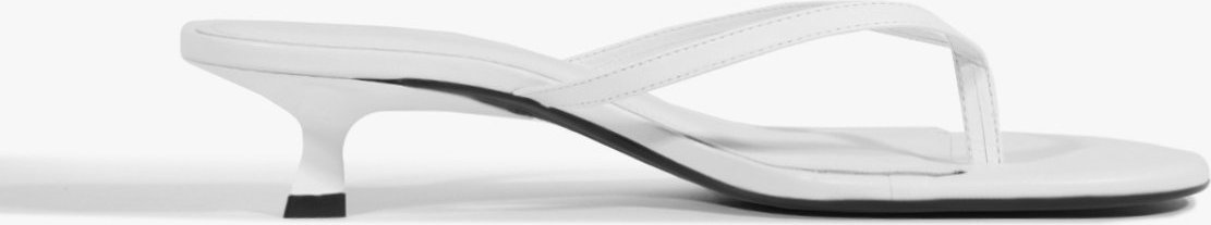 Imagem principal Sandália Tiras Salto Baixo Couro Branca | Schutz Schutz BR Branco Schutz BR Branco