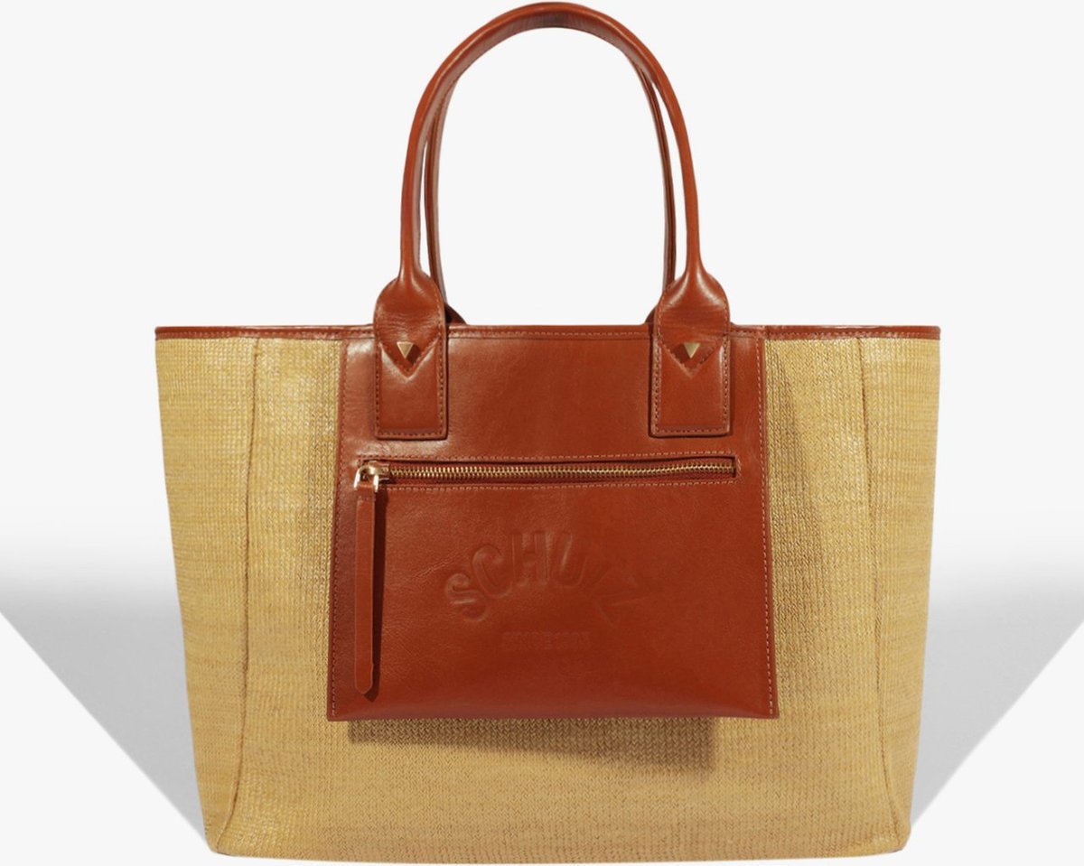 Imagem principal Bolsa Shopping Summer Ráfia Natural Marrom | Schutz Schutz BR Schutz BR