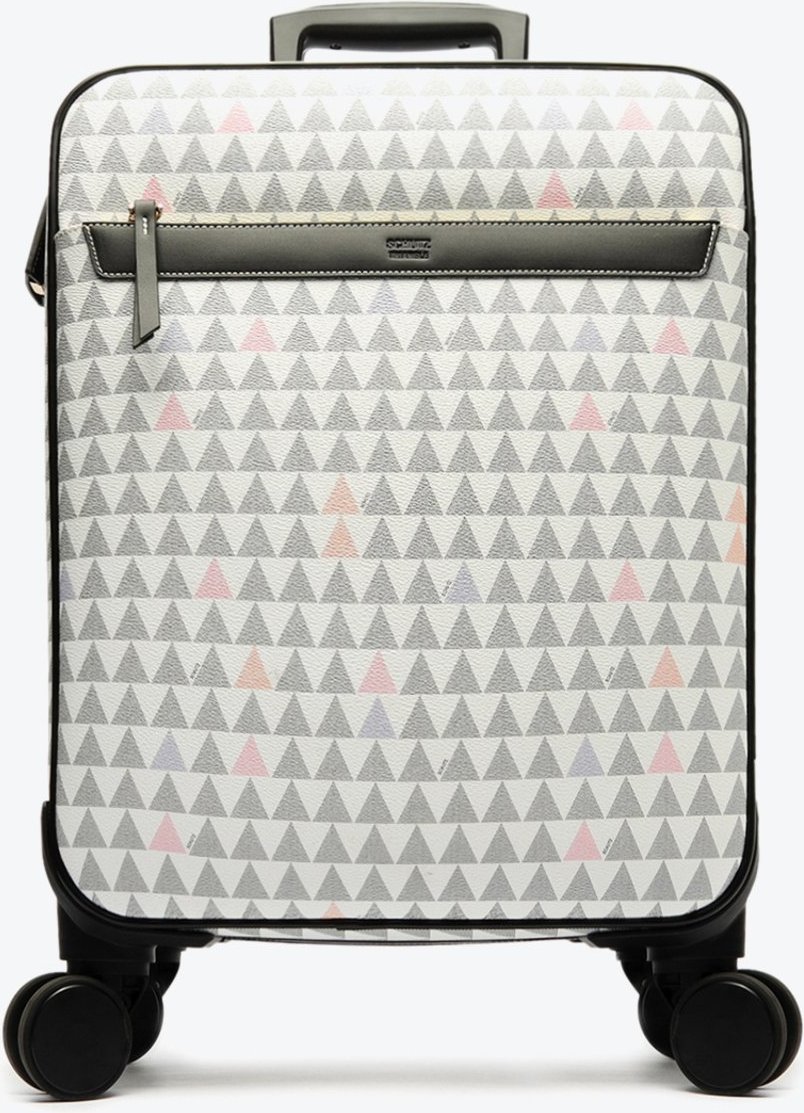 Mala de Bordo Rodinhas Triangle Off-White