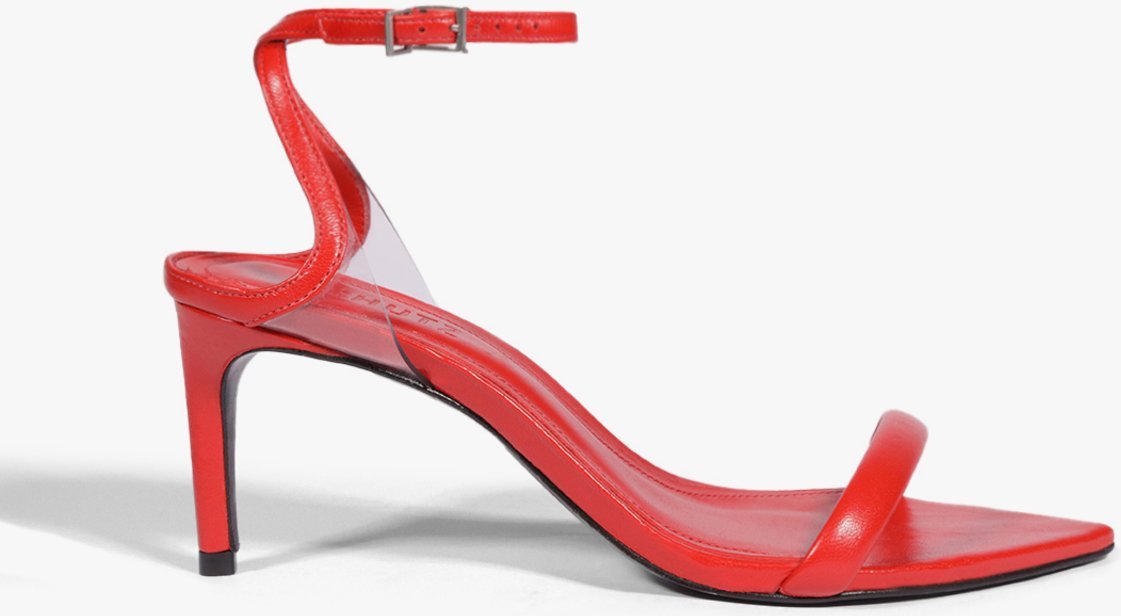 Imagem principal Sandália Skye Leaf Mid Couro Vermelha Schutz Vermelho Schutz Vermelho