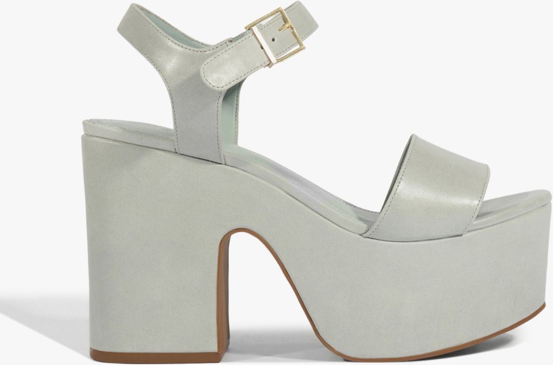 Imagem principal Sandália Plataforma Tuke Couro Clara | Schutz Schutz BR Azul Schutz BR Azul