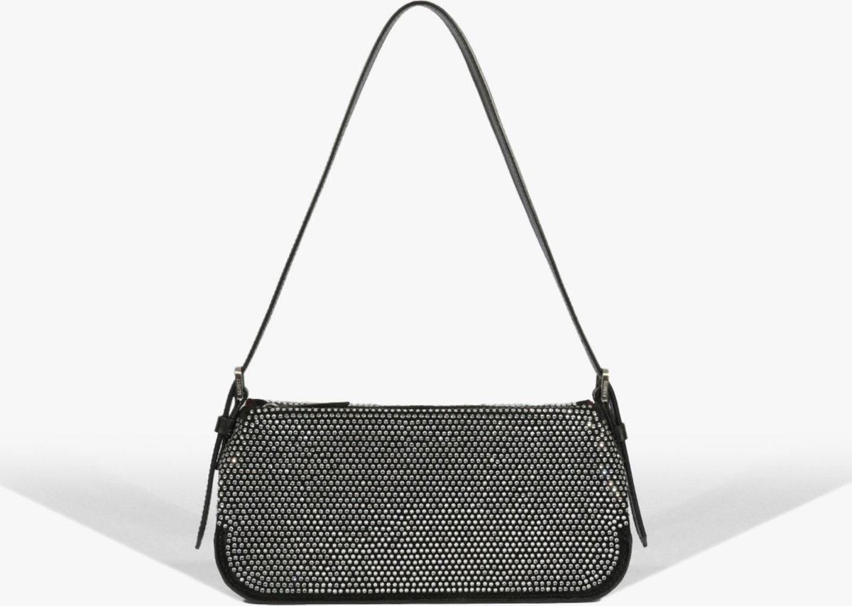 Imagem principal Bolsa Tiracolo Couro Brilho Prata | Schutz Schutz BR Preto Schutz BR Preto