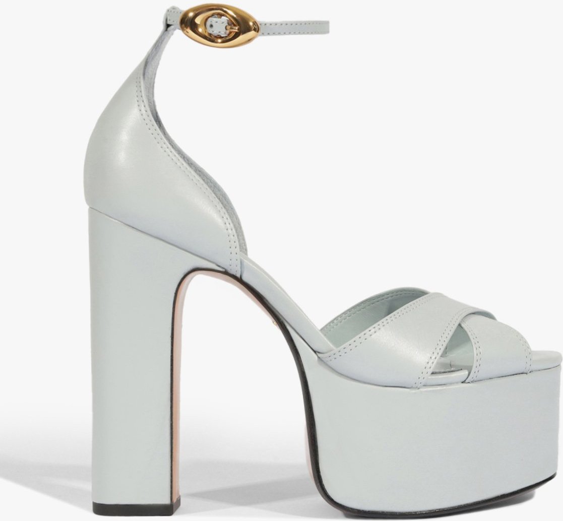 Imagem principal Sandália Meia Pata Jolene Couro Clara | Schutz Schutz BR Azul Schutz BR Azul