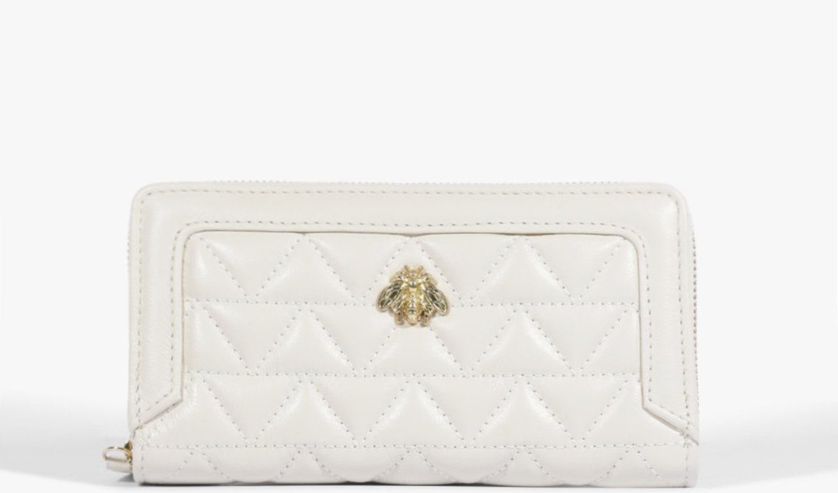 Imagem principal Carteira Grande Believe Couro Matelassê Branca Schutz Branco Schutz Branco