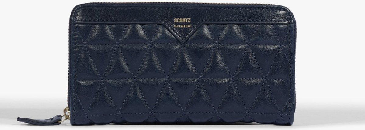 Imagem principal Carteira Grande 944 Matelassê Couro Preto | Schutz Schutz BR Azul Schutz BR Azul