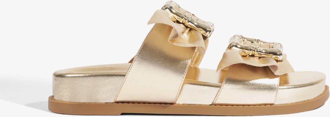 Sandália Papete Naomi Couro Schutz