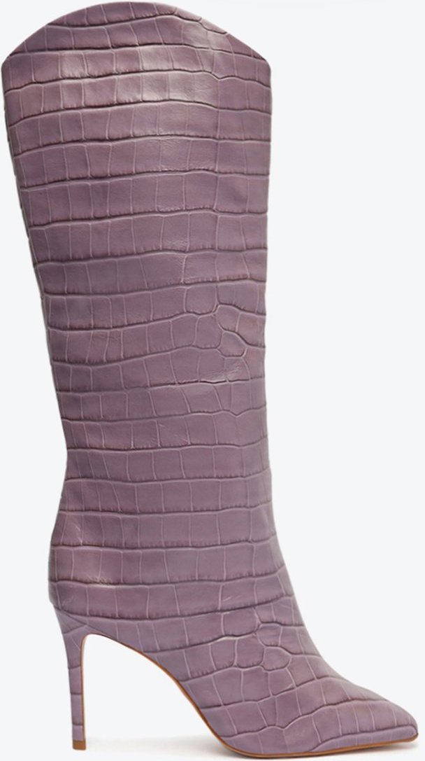 Imagem principal Bota Salto Alto Maryana Couro Roxa Schutz Roxo Schutz Roxo
