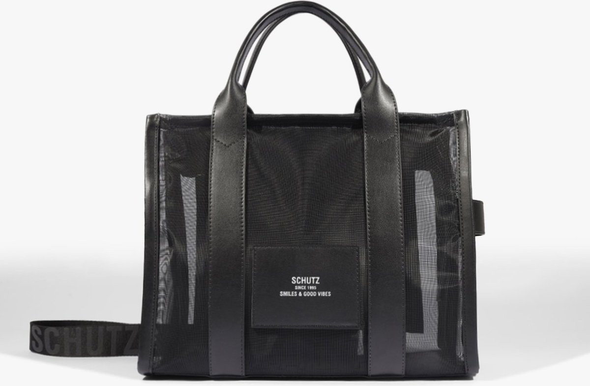 Imagem principal Bolsa Tote Tiracolo Tela Preta | Schutz Schutz BR Preto Schutz BR Preto