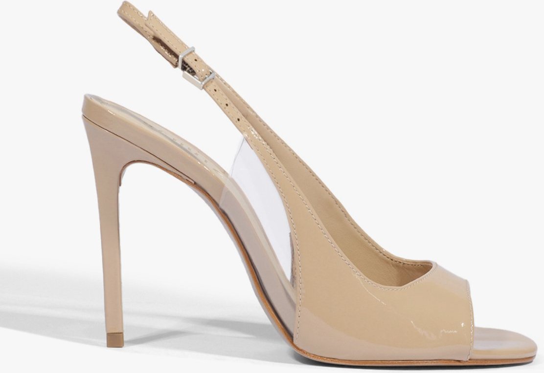 Imagem principal Sandália Salto Alto Couro Bege Unissex Unissex