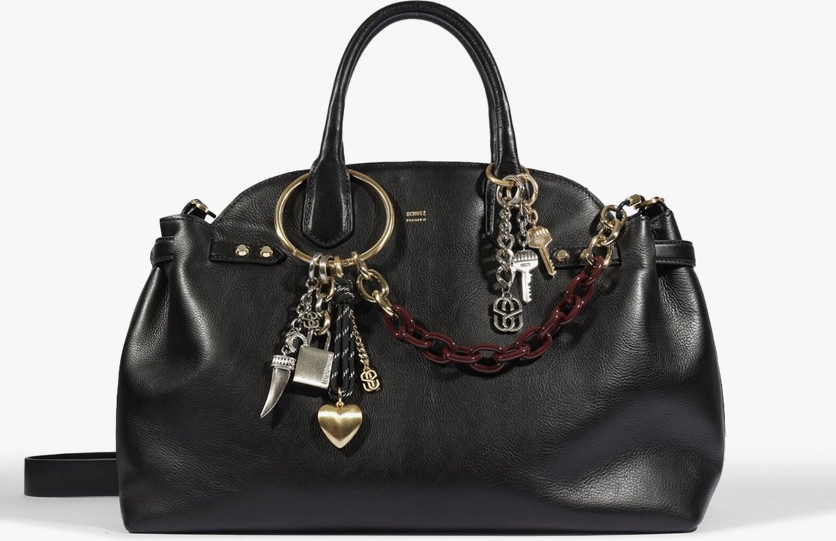 Bolsa Tote Broadway Grande Couro Preta | Schutz