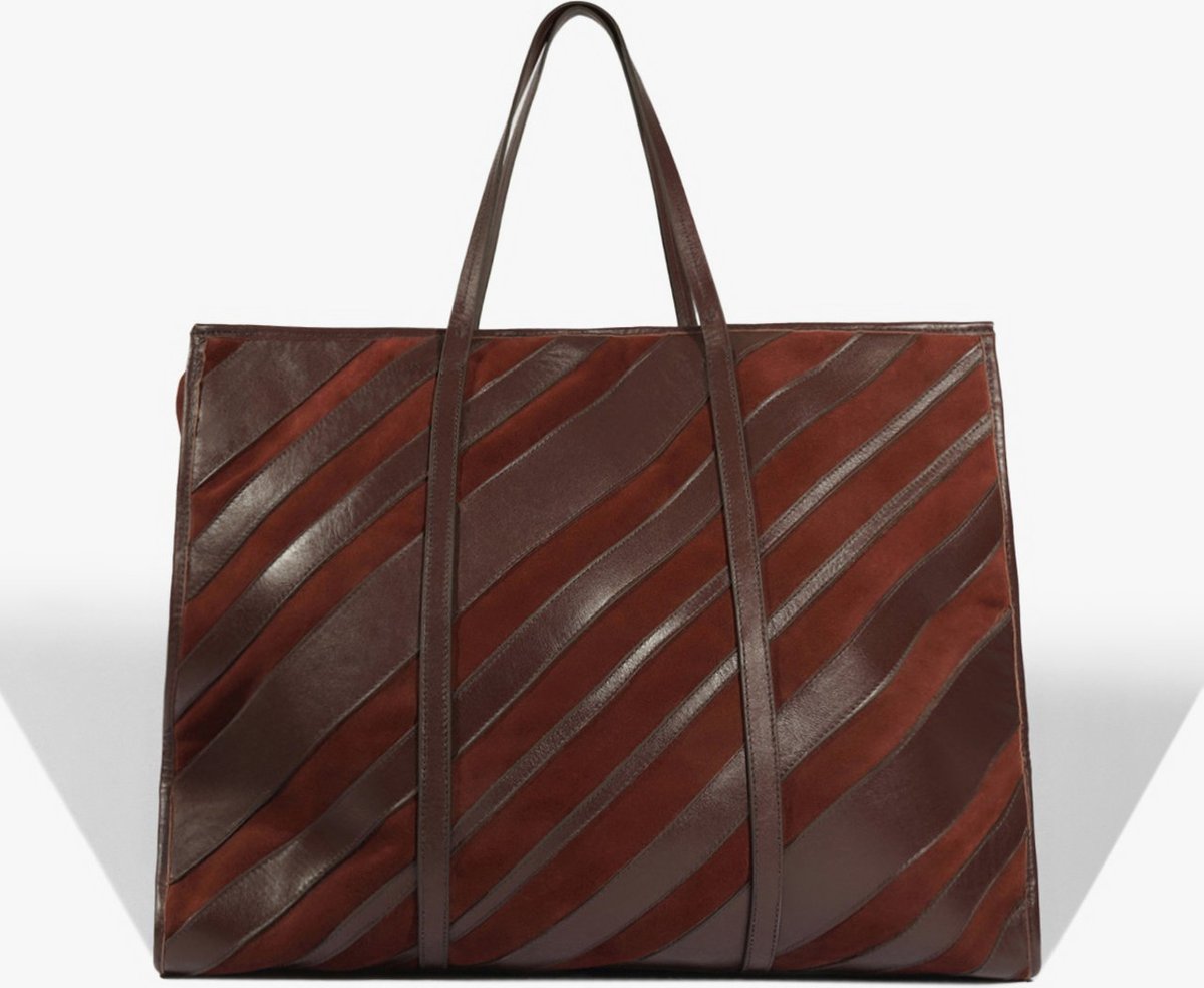 Imagem principal Bolsa Maxi Tote Rachel Grande Camurça Schutz Schutz BR Marrom Schutz BR Marrom