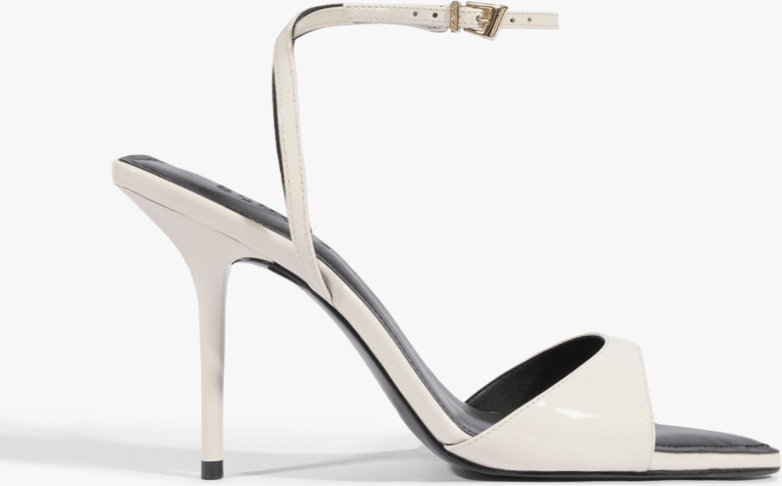 Imagem principal Sandália Salto Elodie Buckle Verniz Couro Schutz Schutz BR Marrom Schutz BR Marrom