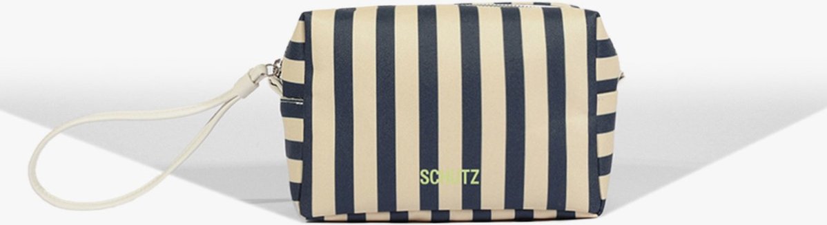 Imagem principal Necessaire Feminina Tecido Listras Preta | Schutz Schutz BR Colorido Schutz BR Colorido