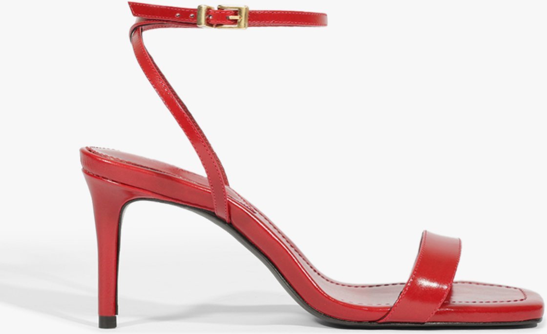 Imagem principal Sandália Stiletto Couro Vermelha | Schutz Schutz BR Vermelho Schutz BR Vermelho