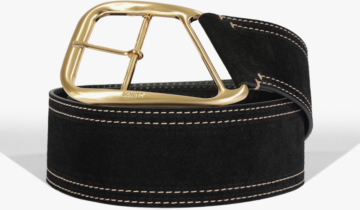 Cinto Jaipur Camurça Preto | Schutz