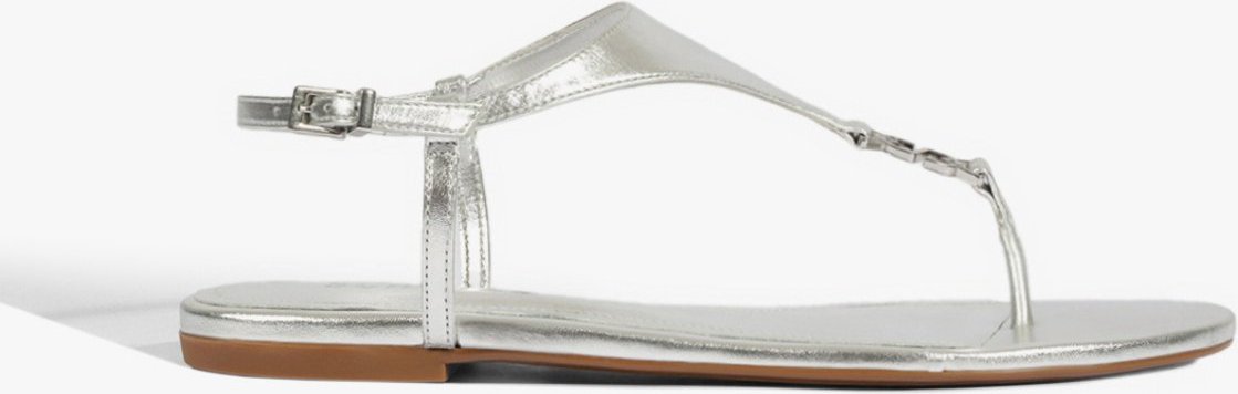 Imagem principal Sandália Rasteira Kate Couro Schutz Schutz BR Prata Schutz BR Prata