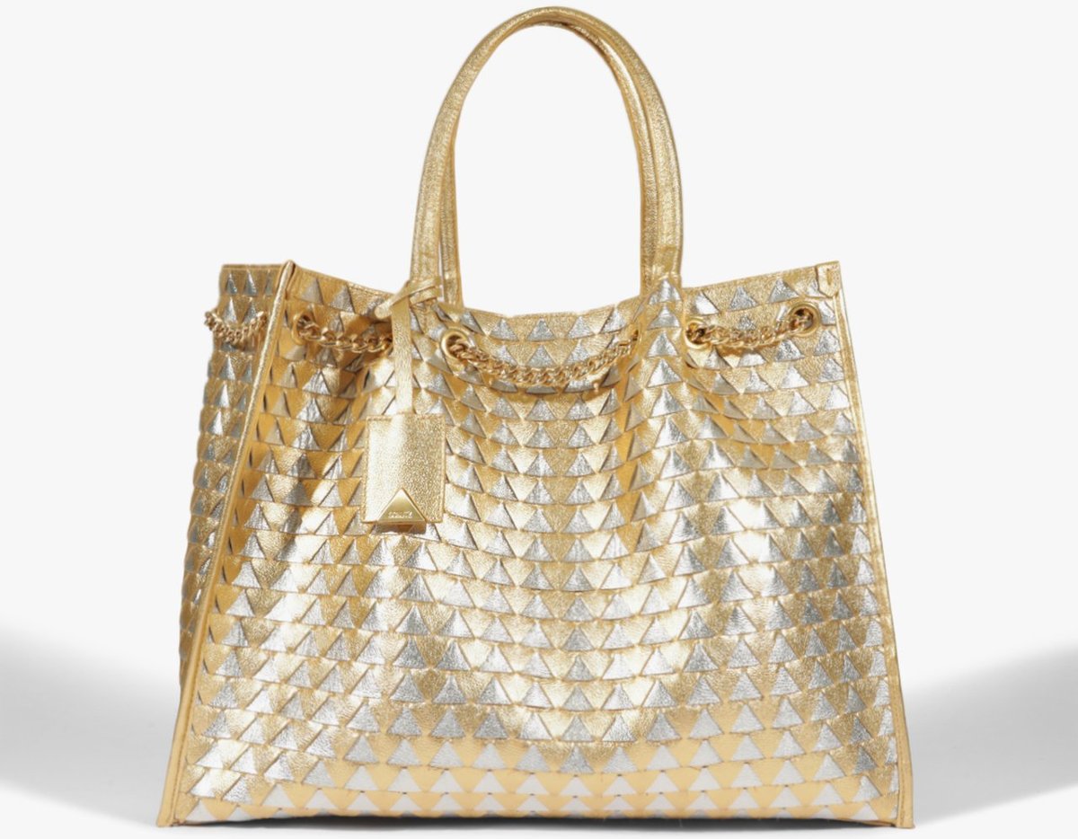 Imagem principal Bolsa Shopping Rebecca Couro Dourada | Schutz Schutz BR Schutz BR