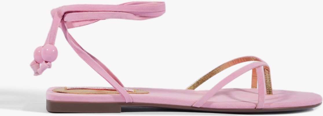 Rasteira Camurça com Amarração | Schutz