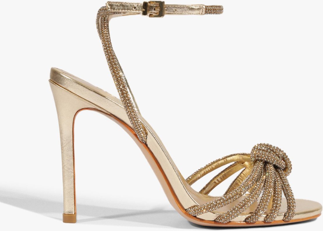 Sandália Pearl Couro Dourada | Schutz