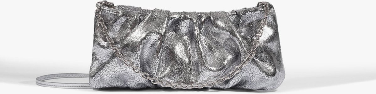 Imagem principal Bolsa Clutch Couro Schutz Schutz BR Prata Schutz BR Prata