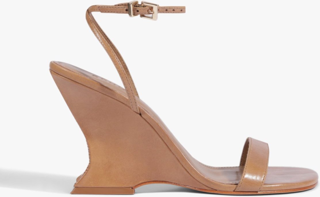 Imagem principal Sandália Anabela Siena Couro Schutz Schutz BR Marrom Schutz BR Marrom