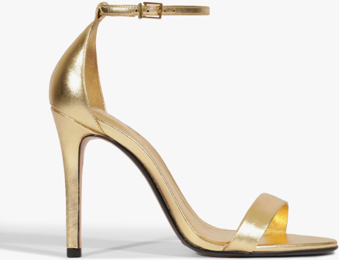 Imagem principal Sandália Gisele Salto Alto Couro Dourada Schutz Dourado Schutz Dourado
