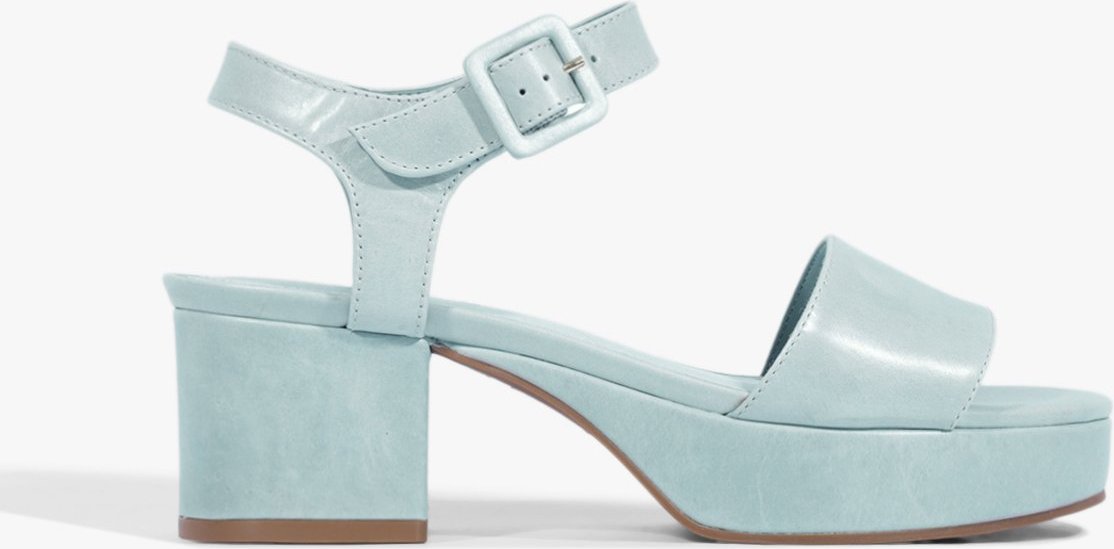 Imagem principal Sandalia Salto Bloco Steffi Couro Schutz Schutz BR Azul Schutz BR Azul