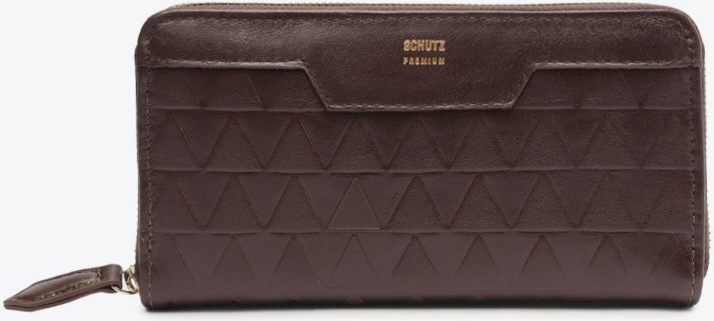 Imagem principal Carteira Grande Triangle Grained Couro Schutz Marrom Schutz Marrom