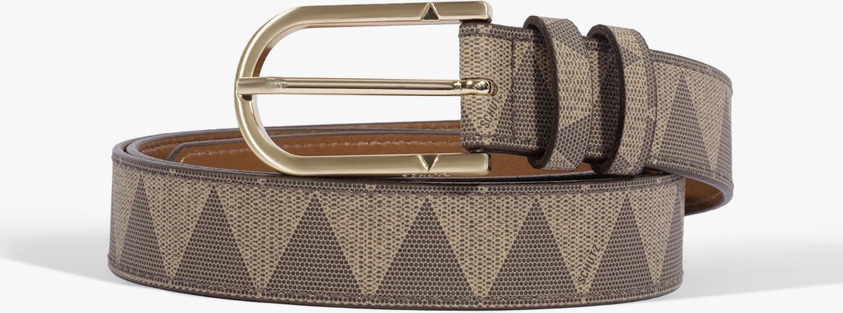 Cinto Triangle Couro Marrom | Schutz