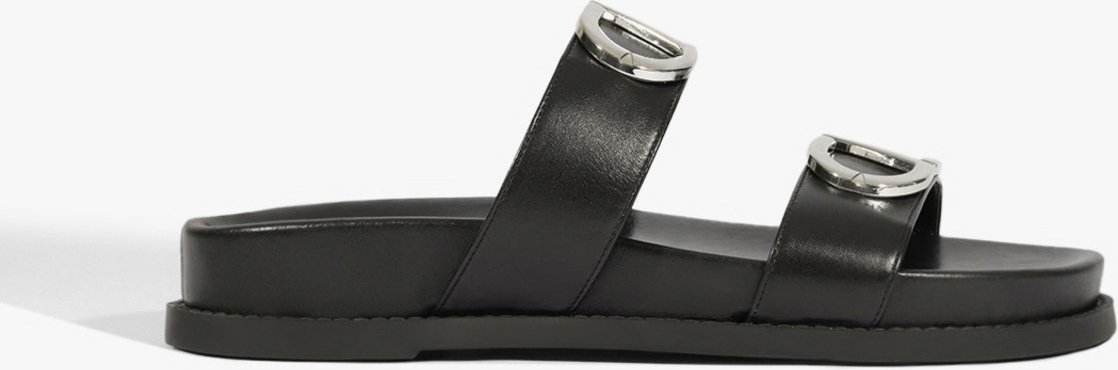 Imagem principal Sandália Papete Couro Preta | Schutz Schutz BR Preto Schutz BR Preto