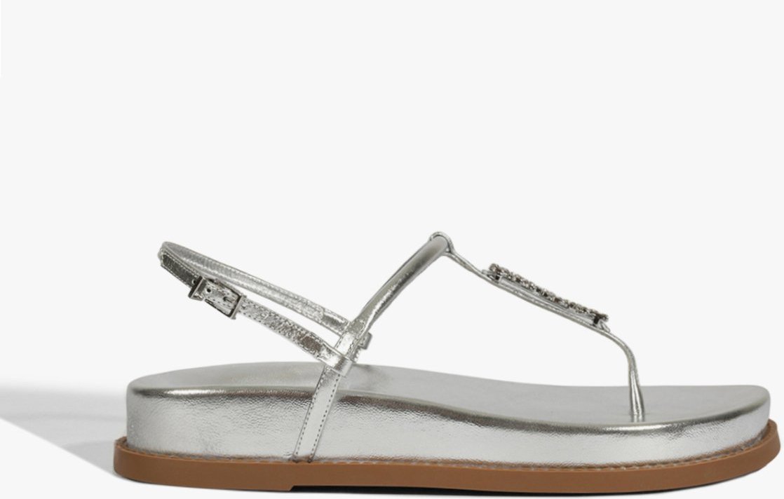 Imagem principal Sandália Papete Couro Schutz Schutz Schutz BR Prata Schutz BR Prata