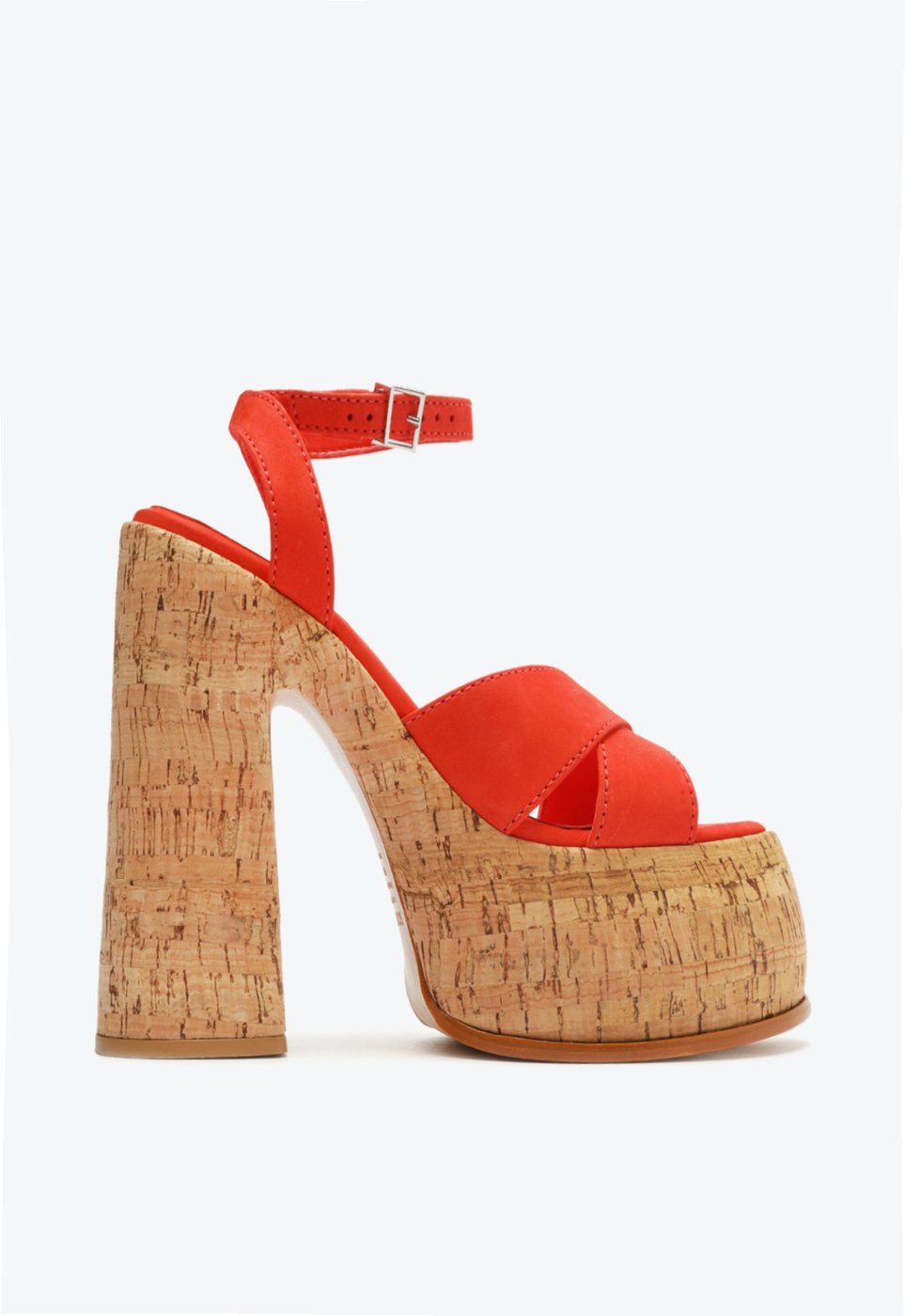 Imagem principal Sandália Meia Pata Pattie Couro Vermelha Schutz Vermelho Schutz Vermelho