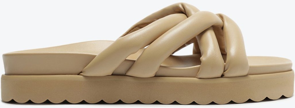 Imagem principal Sandália Papete Bege Marrom Marrom