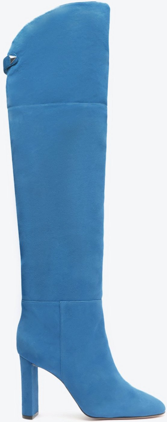 Imagem principal Bota Over The Knee Austine Camurça Schutz Azul Schutz Azul