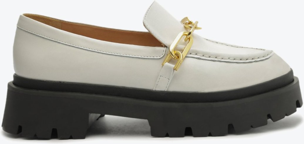 Imagem principal Mocassim Tratorado Axel Couro Corrente Schutz Branco Schutz Branco