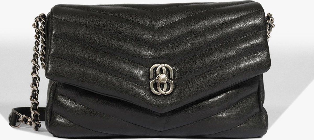 Imagem principal Bolsa Média Elara Couro Preta | Schutz Preto Preto