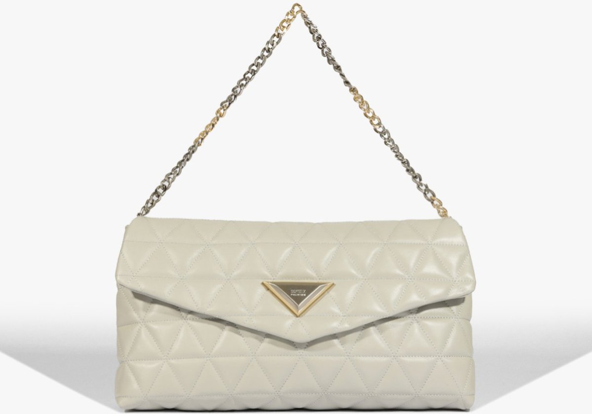 Imagem principal Bolsa Tiracolo 944 Grande Couro Off White | Schutz Schutz BR Cinza Schutz BR Cinza