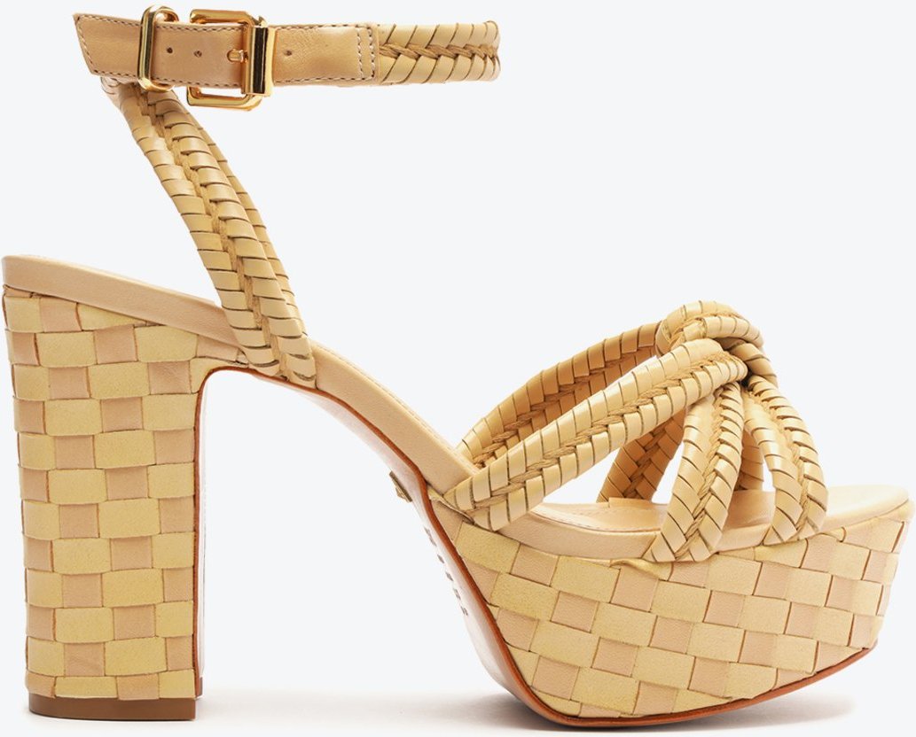 Imagem principal Sandália Casual Flats Meia Pata Couro Bege Colorido Colorido