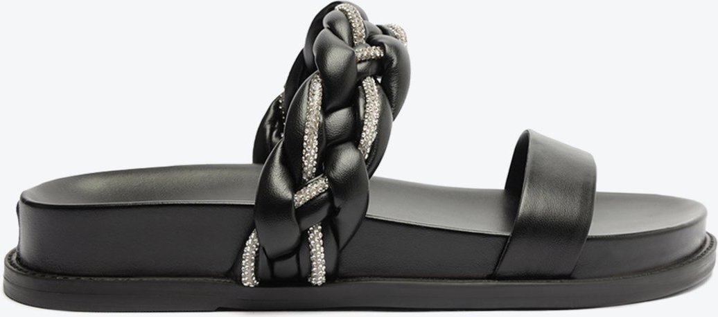 Imagem principal Sandália Papete Trançada Preta Schutz Preto Schutz Preto