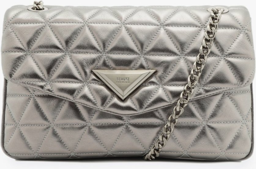 Imagem principal Bolsa Tiracolo Grande 944 Couro Matelassê Schutz Prata Schutz Prata