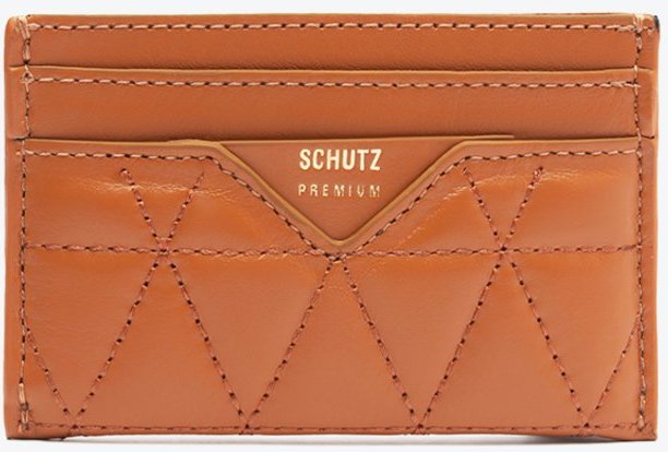 Imagem principal Porta Cartões 944 Matelassê Couro Caramelo Schutz Marrom Schutz Marrom