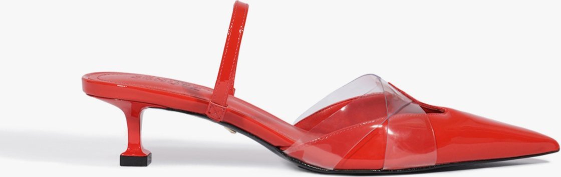 Imagem principal SCARPIN MULE SALTO MID VINIL Vermelho Vermelho