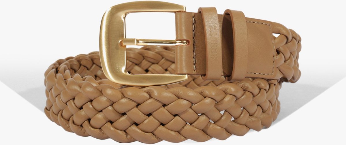 Cinto Trançado Couro Bege | Schutz