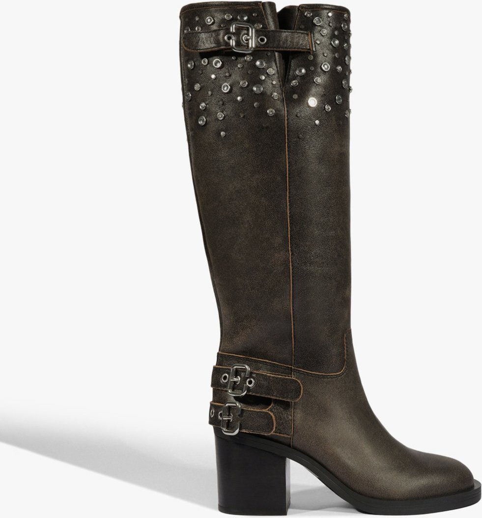 Imagem principal Bota Over The Knee Lea Couro Schutz Schutz BR Preto Schutz BR Preto