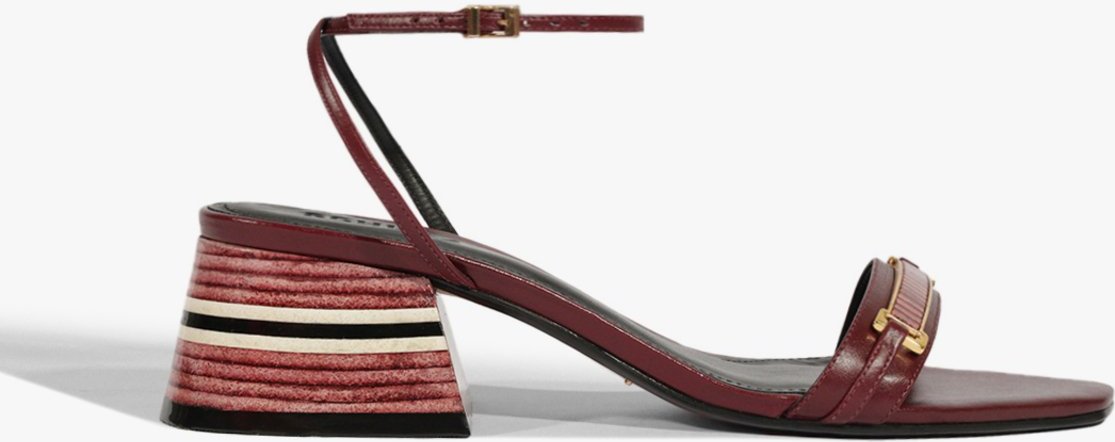 Imagem principal Sandália City Chic Salto Bloco Couro Vermelha | Schutz Schutz BR Vermelho Schutz BR Vermelho