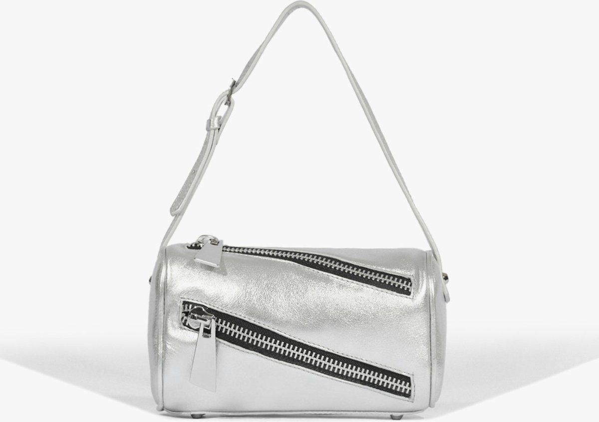 Imagem principal Bolsa Shoulder Couro Metalizado Prateada Schutz Prata Schutz Prata